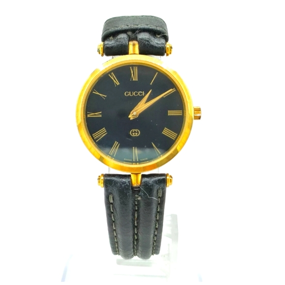 GUCCI WATCH 30 mm MENS BLACK - Picture 1 of 11